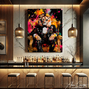 Peinture Lion