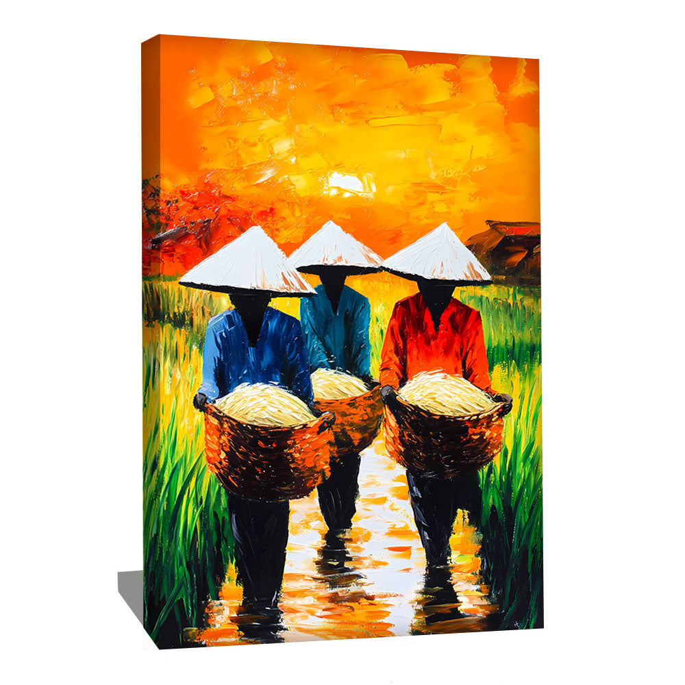 TABLEAU VIETNAM RIZIERE