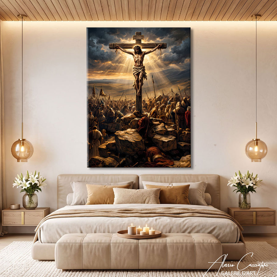 TABLEAU Jesus Christ Croix – mise en situation