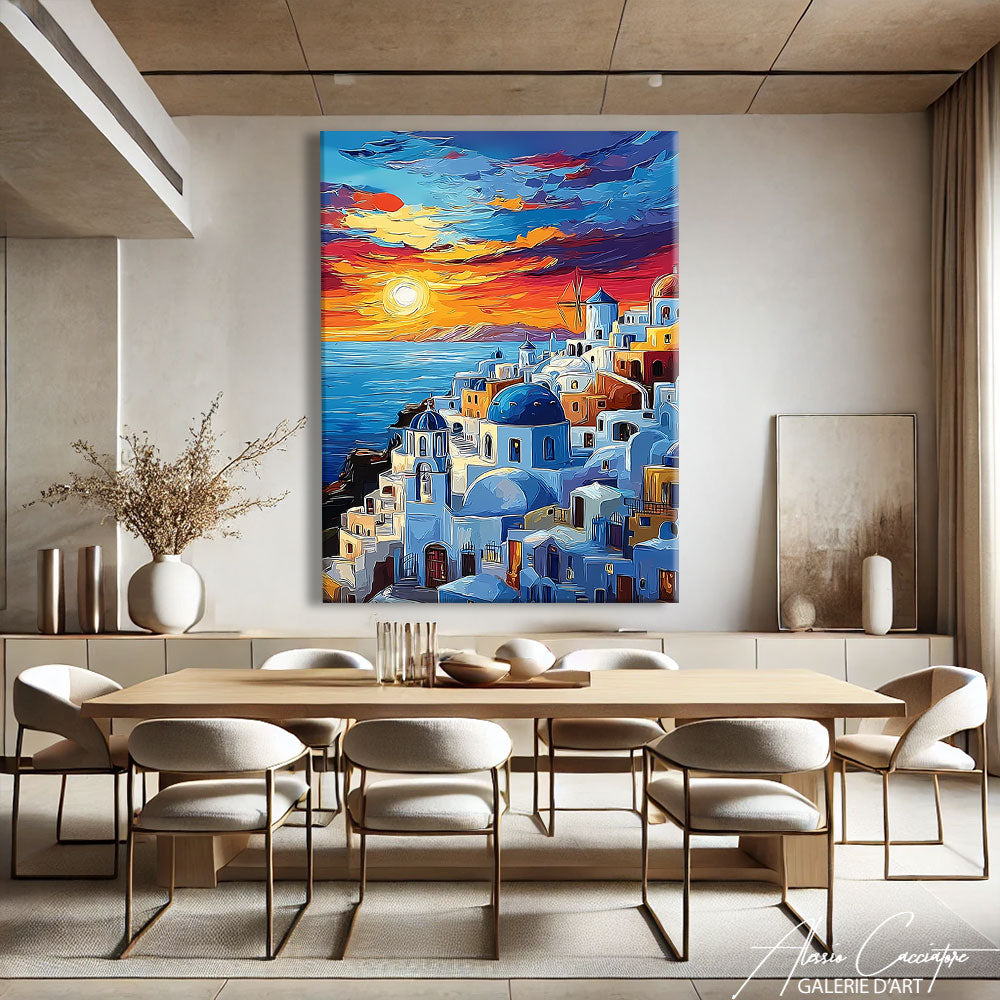 Tableau Abstrait Panoramique