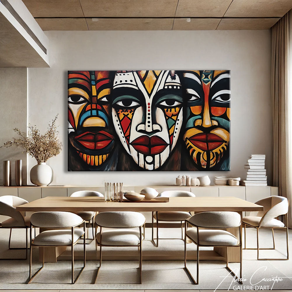 Tableau Masque Africain