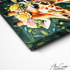 TABLEAU GIRAFE POP ART Alessio Cacciatore