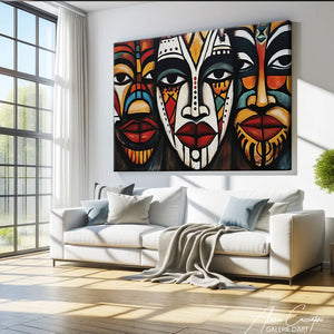 Tableau Africain Coloré