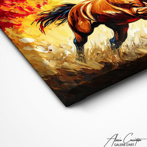 TABLEAU CHEVAL ART MODERNE Alessio Cacciatore
