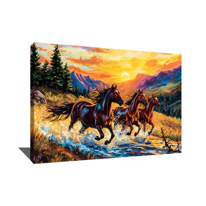 TABLEAU CHEVAL MONTAGNE