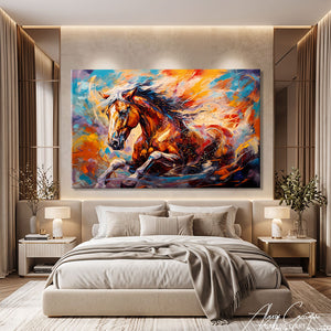 Toile Cheval Peintre