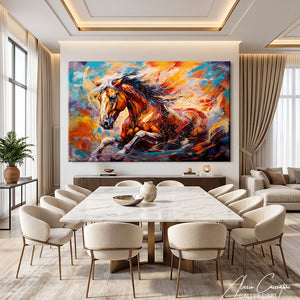 Affiche Cheval Peintre