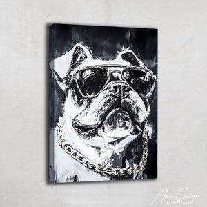 Tableau Peinture Noir Et Blanc Moderne