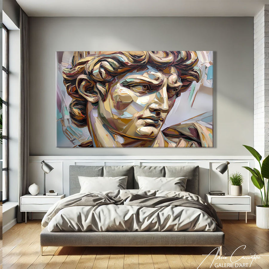 Tableau Peinture Personnage Moderne – mise en situation