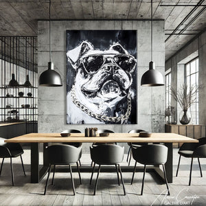 Tableau Peinture Noir Et Blanc Moderne