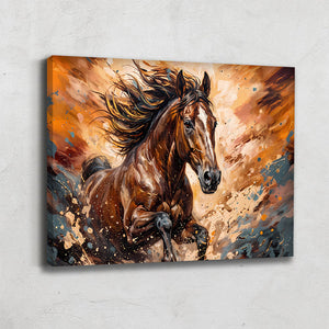 Tableau De Cheval Marron