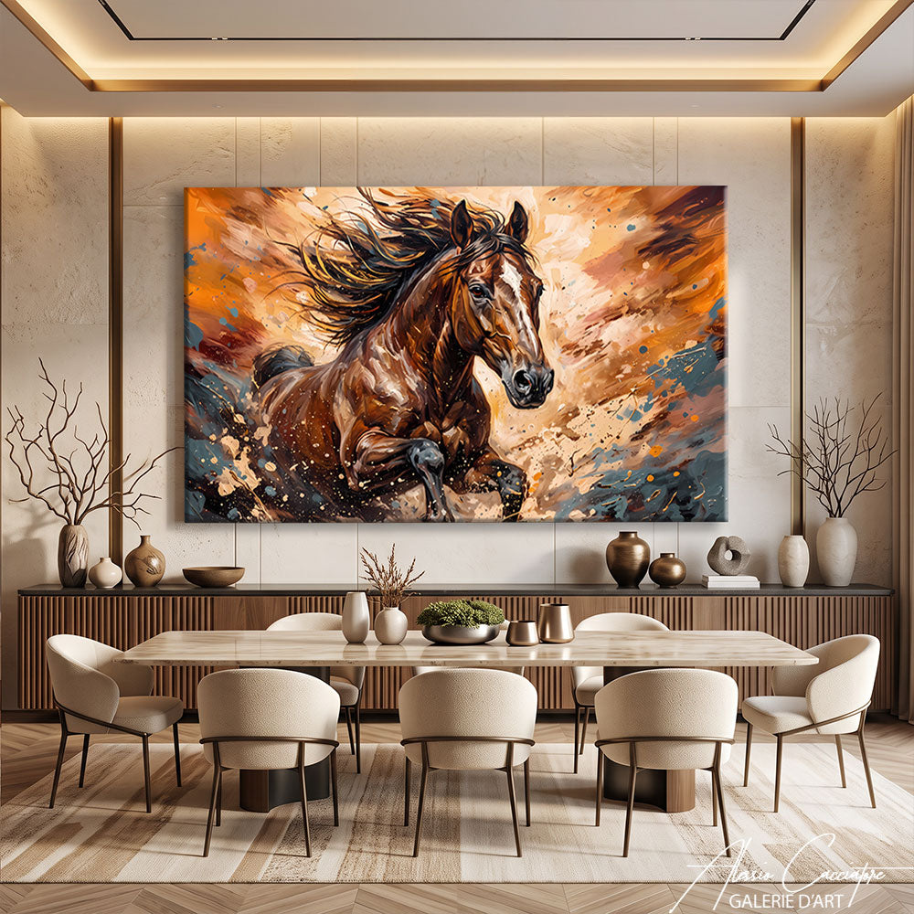 Affiche De Cheval Marron