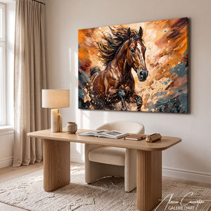 Décoration Murale De Cheval Marron