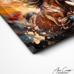 Art Mural De Cheval Marron