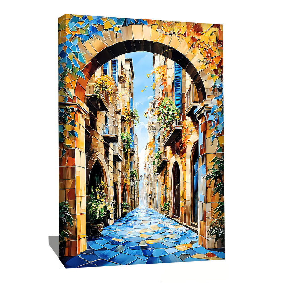 TABLEAU ABSTRAIT VERTICAL AlessioCacciatore