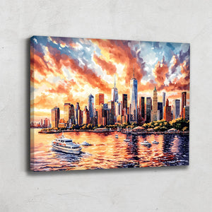 TABLEAU NEW YORK LUMINEUX