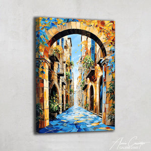 TABLEAU ABSTRAIT VERTICAL AlessioCacciatore