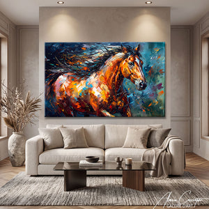 Peinture Cheval Au Galop