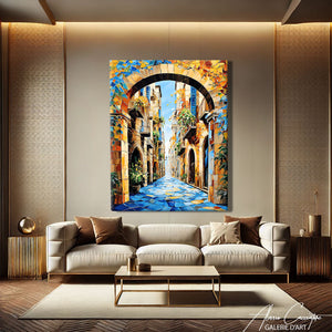 TABLEAU ABSTRAIT VERTICAL AlessioCacciatore