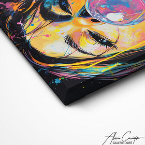 TABLEAU POP ART VISAGE FEMME AlessioCacciatore