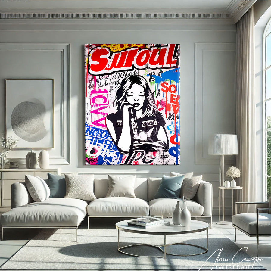 Tableau Pop Art Street – mise en situation