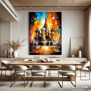 TABLEAU ORANGE ABSTRAIT AlessioCacciatore