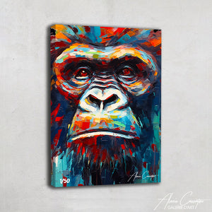 tableau gorille pop art