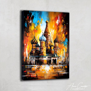 TABLEAU ORANGE ABSTRAIT AlessioCacciatore