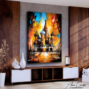 TABLEAU ORANGE ABSTRAIT AlessioCacciatore