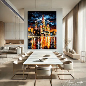 TABLEAU CATHÉDRALE ABSTRAITE AlessioCacciatore