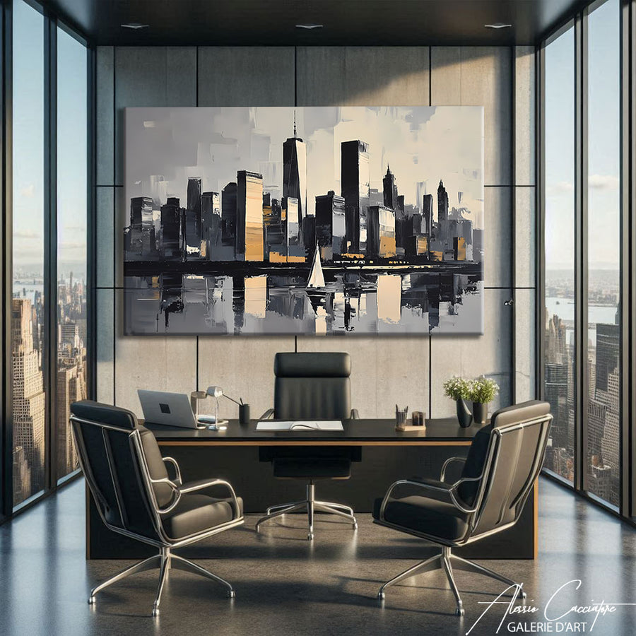 TABLEAU NEW YORK NOIR ET BLANC – mise en situation