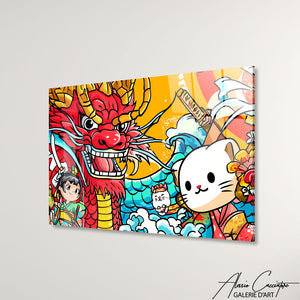 tableau manga coloré