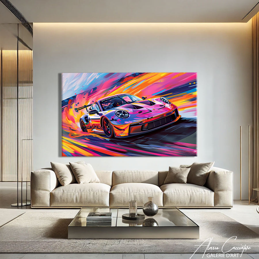 Tableau Porsche GT3 RS
– mise en situation
