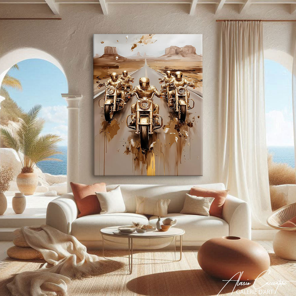 Tableau Moto Route 66