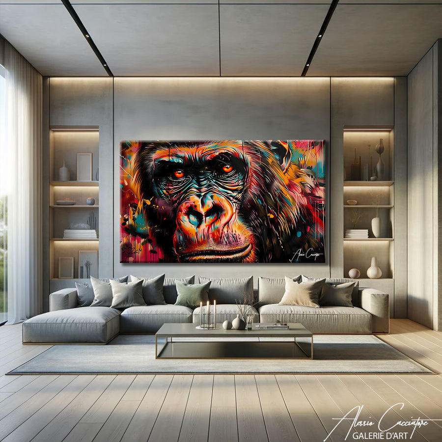 Grand Tableau Gorille – mise en situation