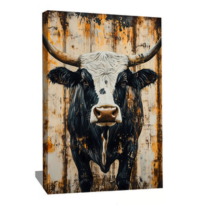 TABLEAU VACHE HIGHLAND RUSTIQUE