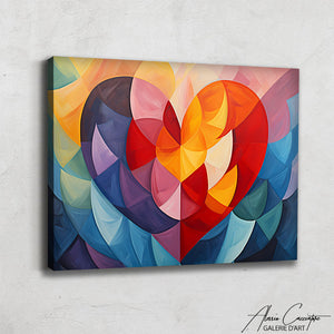 Tableau Art Deco Coeur