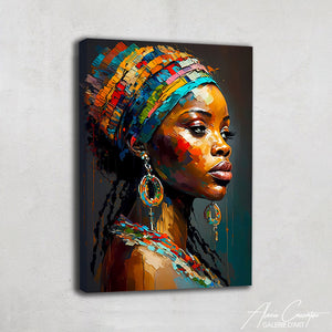 TABLEAU AFRICAIN ABSTRAIT