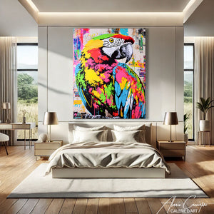 Toile Peinture Perroquet