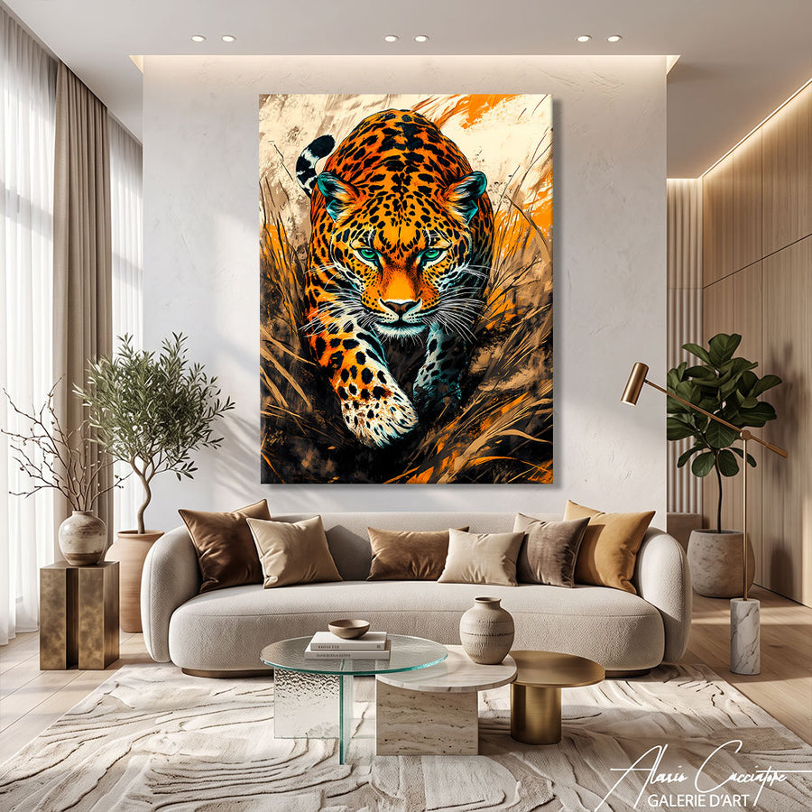 Peinture Avec Leopard – mise en situation