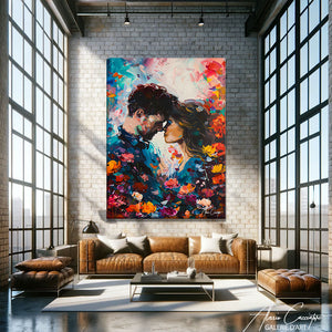 Tableau Couple Entrelacé