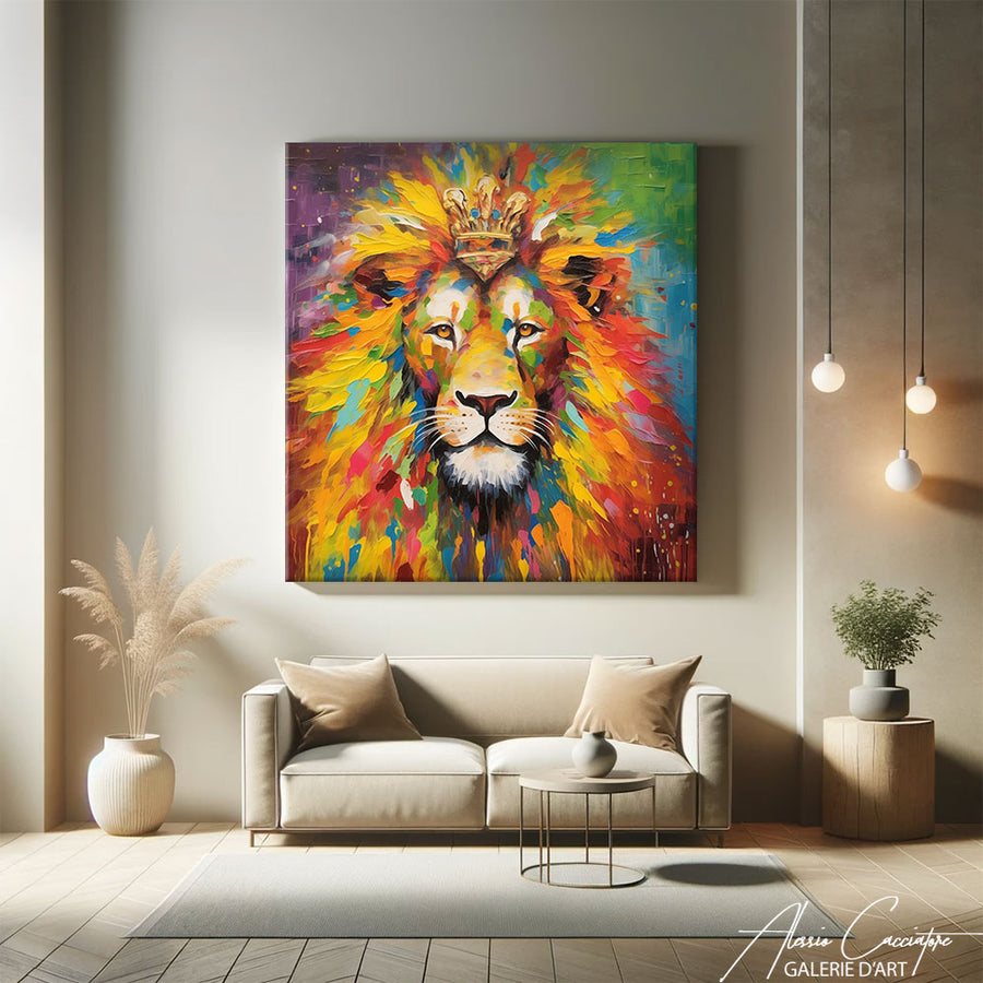 TABLEAU POSTER LION – mise en situation
