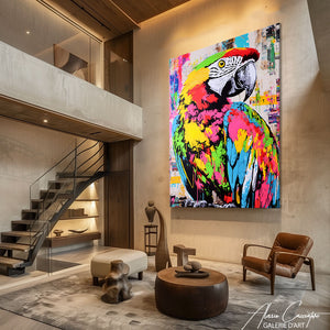 Peinture Perroquet Coloré
