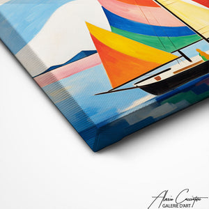 TABLEAU BATEAU MODERNE PEINTURE Alessio Cacciatore