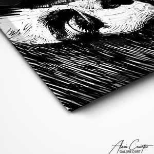 TABLEAU MINIMALISTE NOIR Alessio Cacciatore