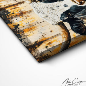 TABLEAU VACHE HIGHLAND RUSTIQUE Alessio Cacciatore