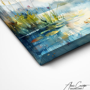 TABLEAU LIBELLULE AQUARELLE Alessio Cacciatore