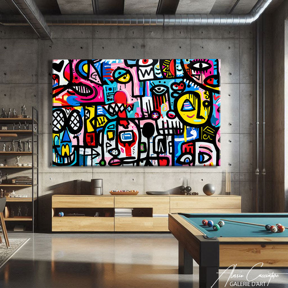 TABLEAU STREET ART GRAFFITI