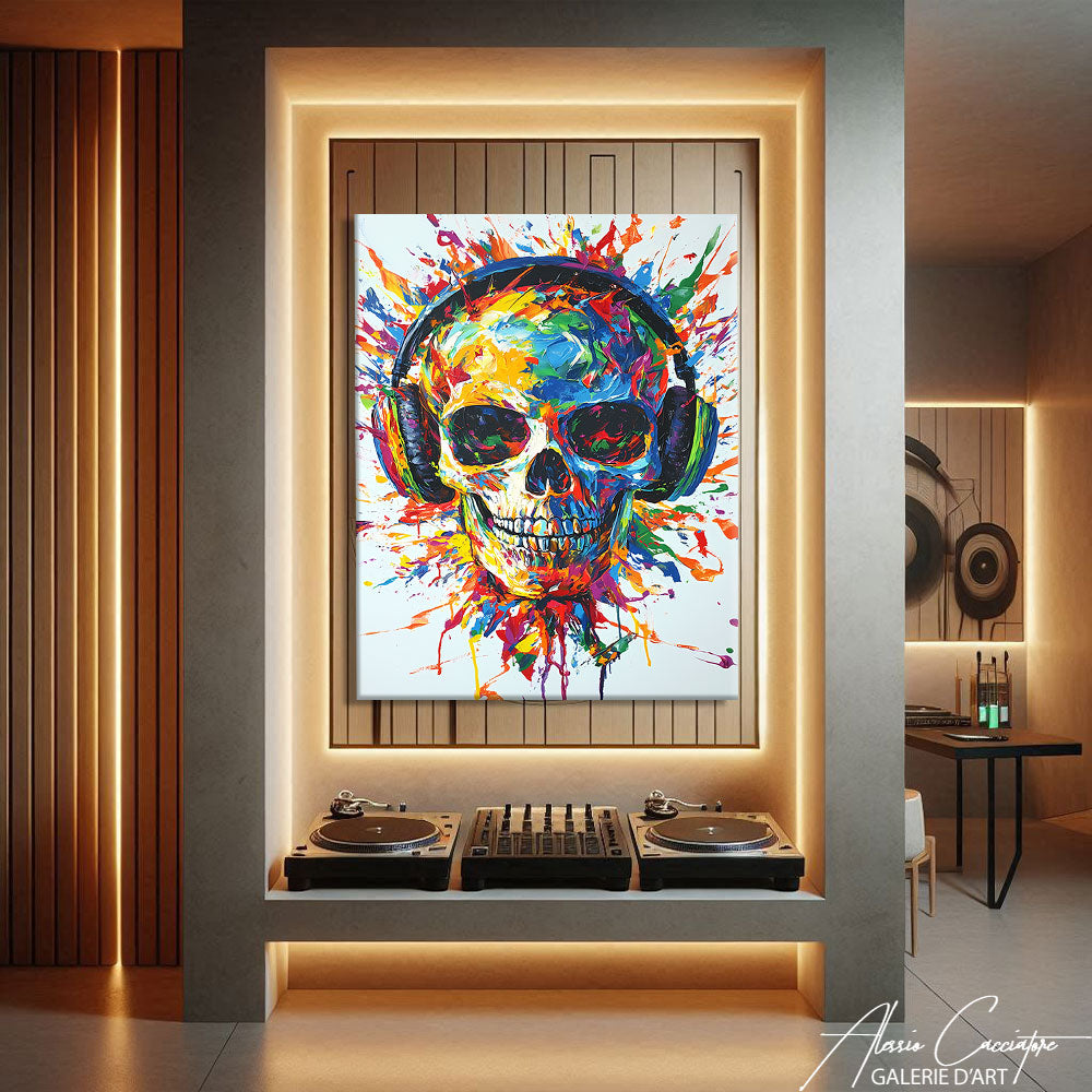 Grand Cadre Tete De Mort