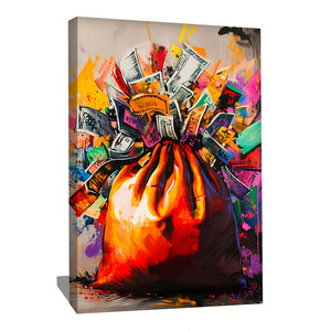 TABLEAU GRAFFITI BILLETS AlessioCacciatore